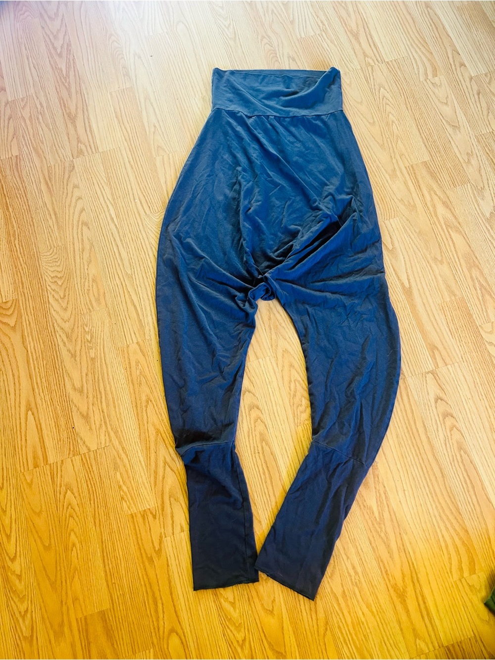 High-Waist Black Harem Jumpsuit Pants